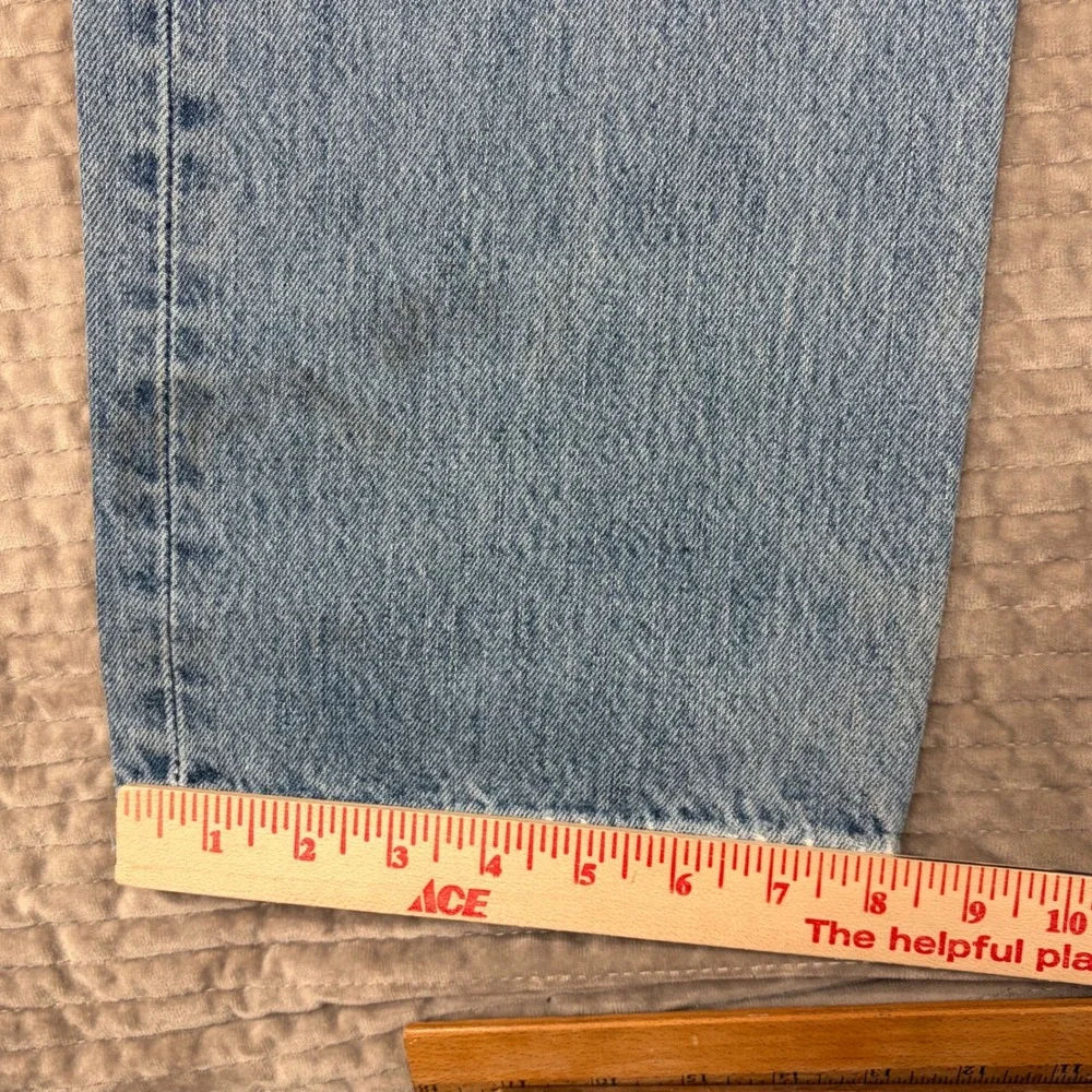 Levis 501 Mens Straight Leg Jeans 34x34‎ Light Wash Distressed Button Fly 0193
